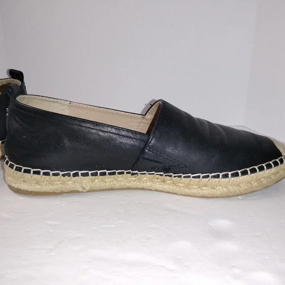 Sam Edelman Women's Black Leather Espadrille Loafers Size 9 - Picture 11 of 16